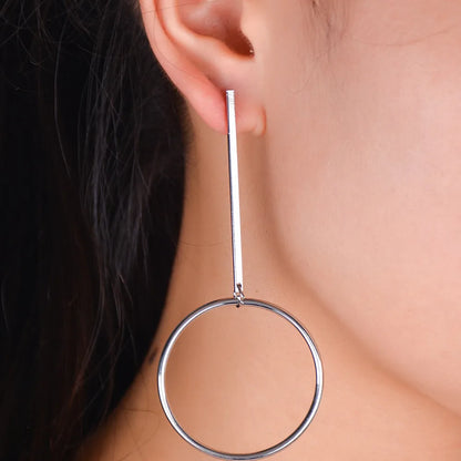 Luxury Earrings Women Fashion Retro Fun Hoop Big Earring Temperament Hundred Matching Accessory For Womens Wear серьги женские