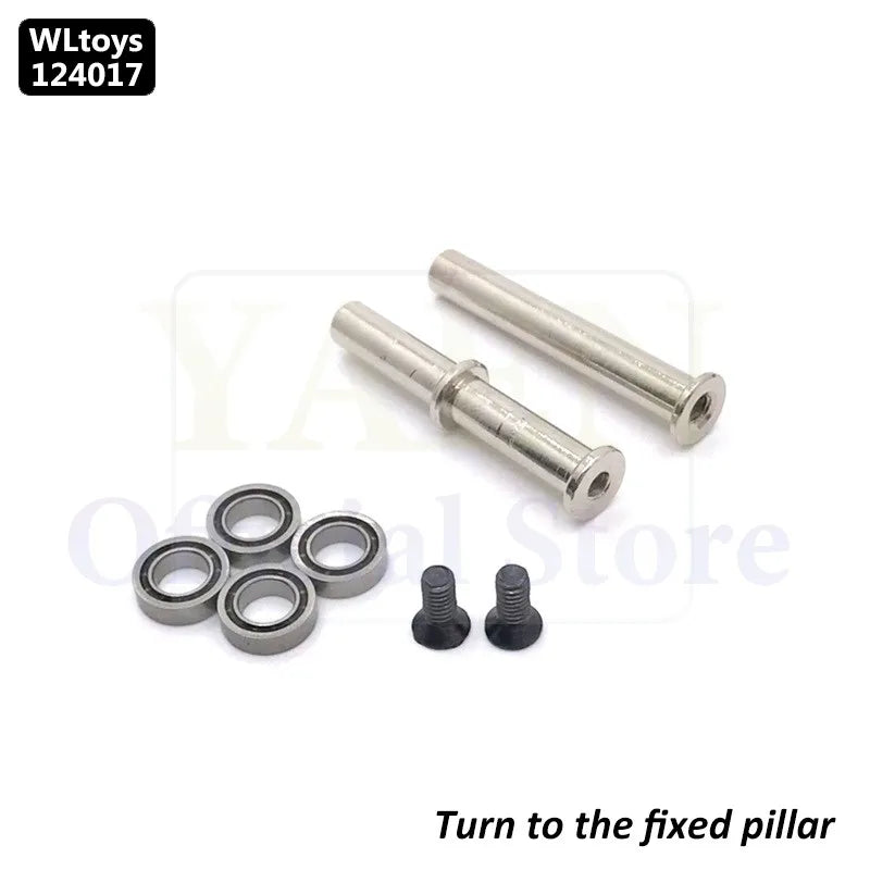 WLtoys 124017 1/12 RC Original Metal Spare Parts Swing Arm C Seat Bottom Motor Differential Gearbox Shock Absorbers Tire