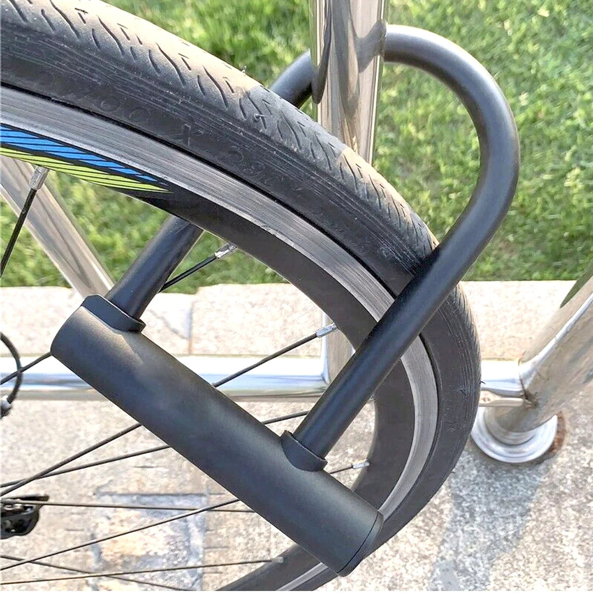 Bicycle lock mountain bike anti-theft U-shaped lock electric car motorcycle anti-shear anti-breaking