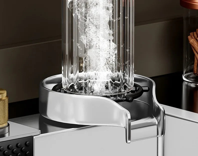 Nano 304 Stainless Steel Sink Waterfall Large Single Slot Kitchen Sink Vegetable Sink Stainless Steel Sink Household Sink