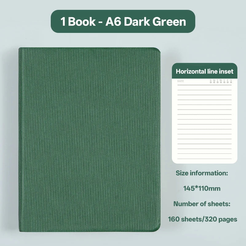 Notebooks A6 360P Lined/Blank Page Diary Planner Journal Notepad Stationery For Office School Supplies Bullet Sketch Agenda 2025