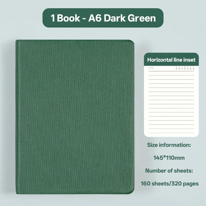 Notebooks A6 360P Lined/Blank Page Diary Planner Journal Notepad Stationery For Office School Supplies Bullet Sketch Agenda 2025