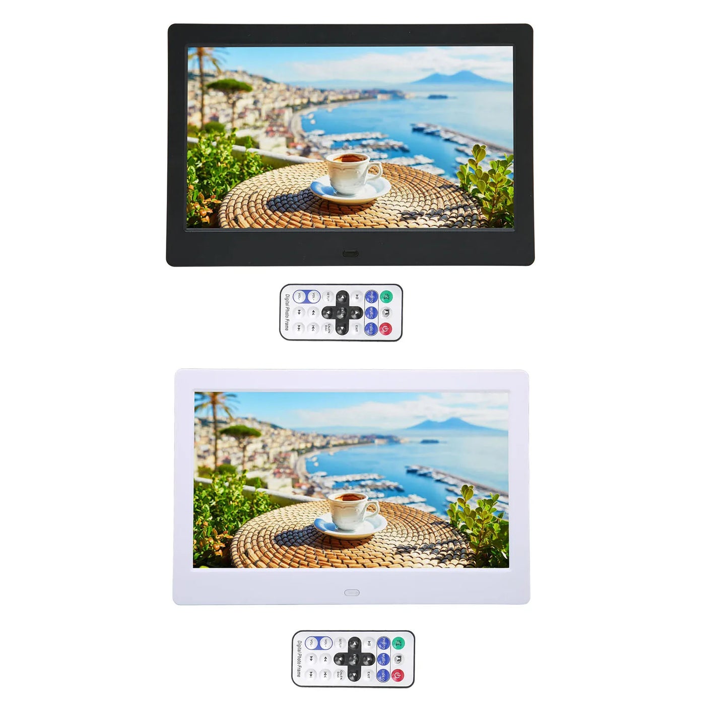 Digital Photo Frame HD 10.1 Inch 1024x600 LCD Display Smart Electronic Picture Frame with Remote Control Digital Picture Album