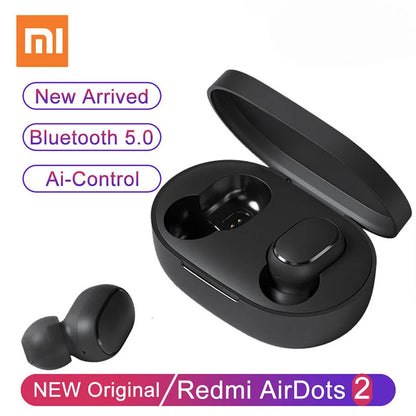 Xiaomi Redmi Airdots 2 Bluetooth Earphones Sport Music Gaming Outdoor Mini Wireless Headset with Mic Headphones In Ear Earbuds