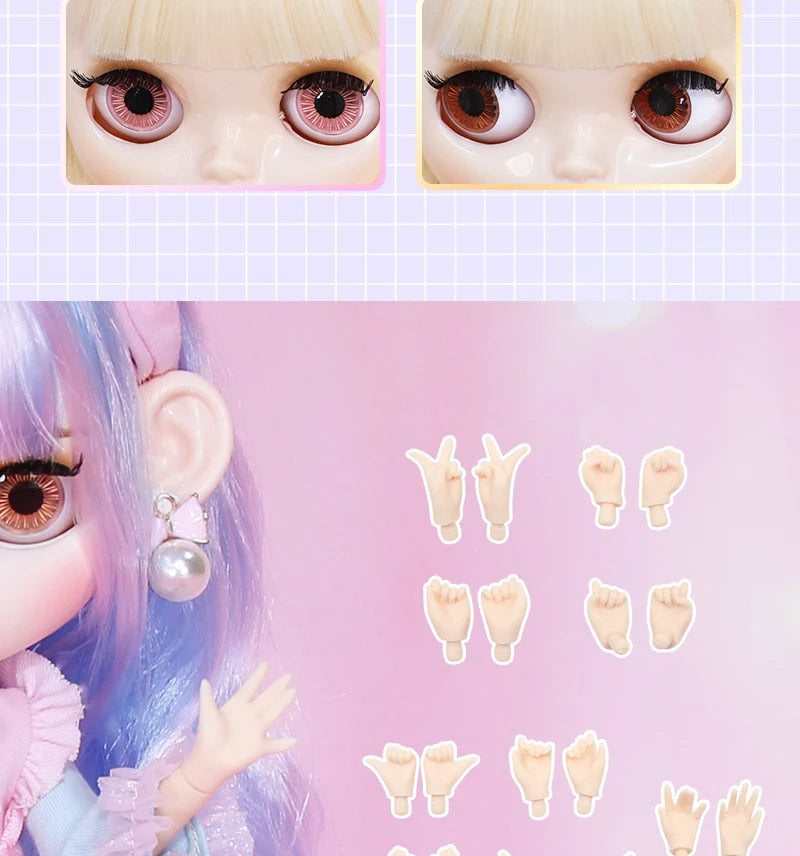 ICY DBS Blyth doll Joint Body 30CM BJD  Clothes Shoes Hand Set Fashion Dolls girl gift