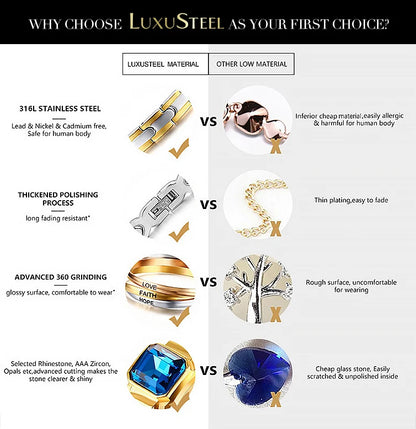 LUXUSTEEL Golden Heart style Women's Hoop Earrings Stainless Steel Female Earring Flower Star Drop Ear ring Jewelry Gifts