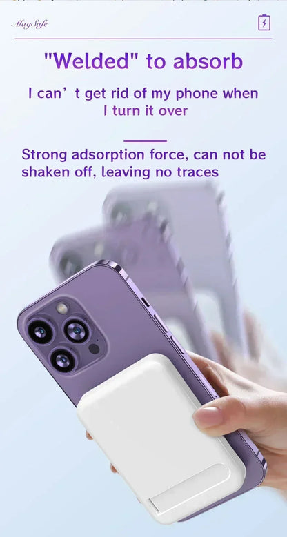 50000mAh Large Capacity Portable Magnetic Power Bank Wireless Charging Charger External Battery 20W PD Fast Charging for iPhone