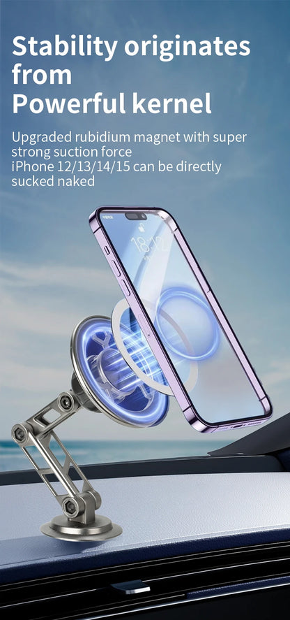 Universal metal magnetic mobile phone holder Foldable rotating mobile phone holder Dashboard windshield Car mobile phone holder