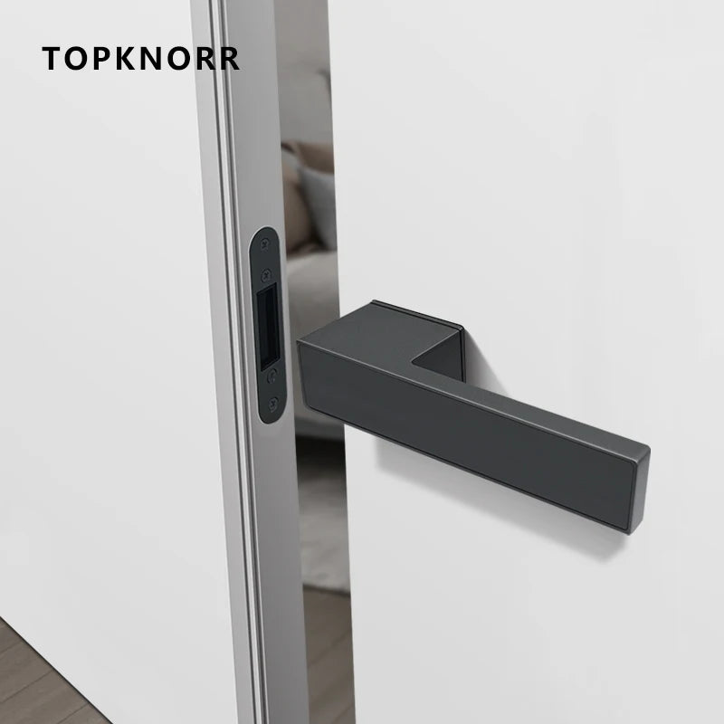 TOPKNORR Room Door Lock Indoor Magnetic Mute Ecological Door Lock Wooden Door Bedroom Toilet Household Door Lock Door Handle
