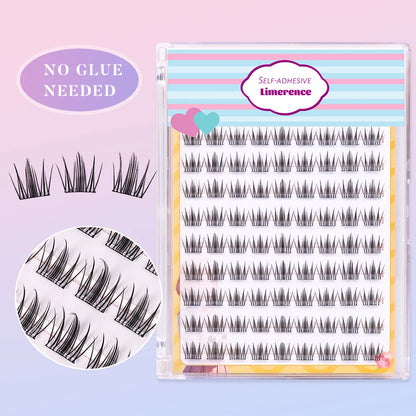 Lashprofessor Glue-Free DIY Self-adhesive False Eyelashes Self-adhesive Reusable DIY Segmented Lashes No-Glue DIY Cluster Lashes