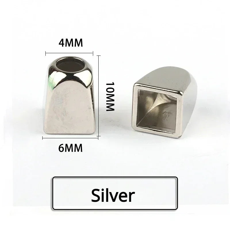 10pcs Metal Cord Stoppers Smooth Zinc Alloy Tracksuit Down Jackets Cord End DIY Apparel Sewing Supplies