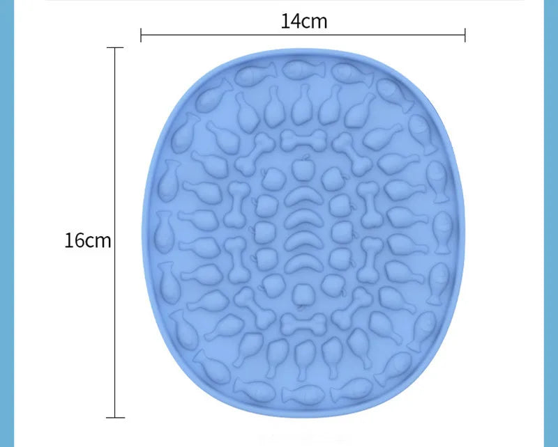 Suitable for pets weighing less than 3 kilograms Mat Cats Slow Food Bowls Suction Cup Feeding Food Silicone Lick，product small