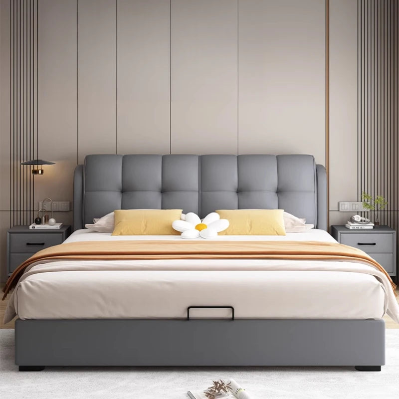 Organizer New Chinese Bed Massage Frame Double French Nordic Beds Cheap Aesthetics Fashionable Designer Wood Muebles Furniture