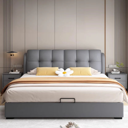 Organizer New Chinese Bed Massage Frame Double French Nordic Beds Cheap Aesthetics Fashionable Designer Wood Muebles Furniture