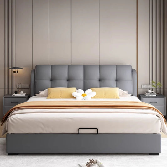 Organizer New Chinese Bed Massage Frame Double French Nordic Beds Cheap Aesthetics Fashionable Designer Wood Muebles Furniture