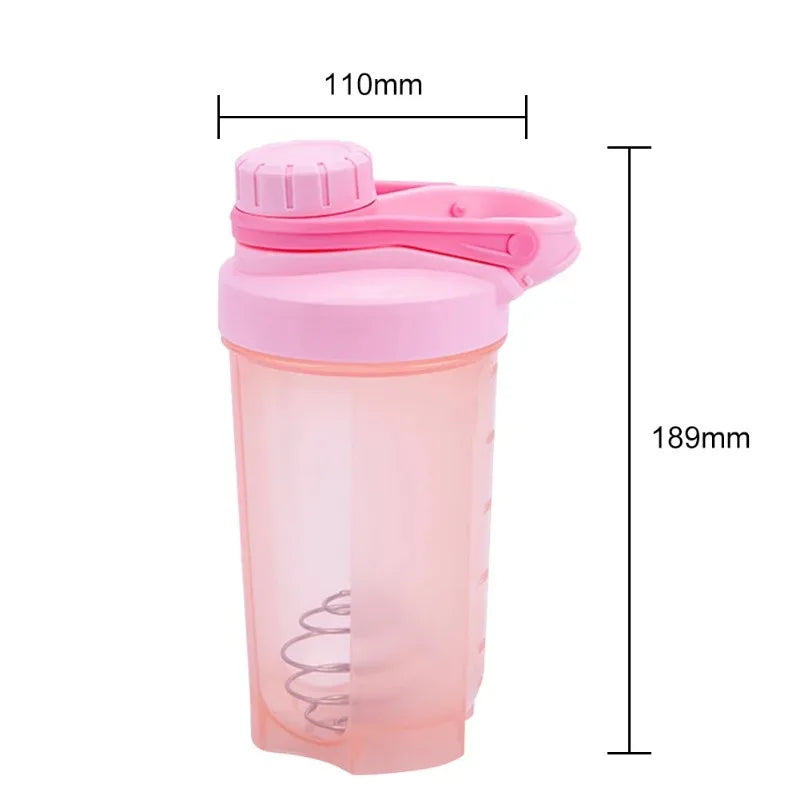 500ML Blender Shaker Bottle with Scale Protein Shakes Leakproof for Powder Workout Gym Sport Mixing Cup Water Bottle