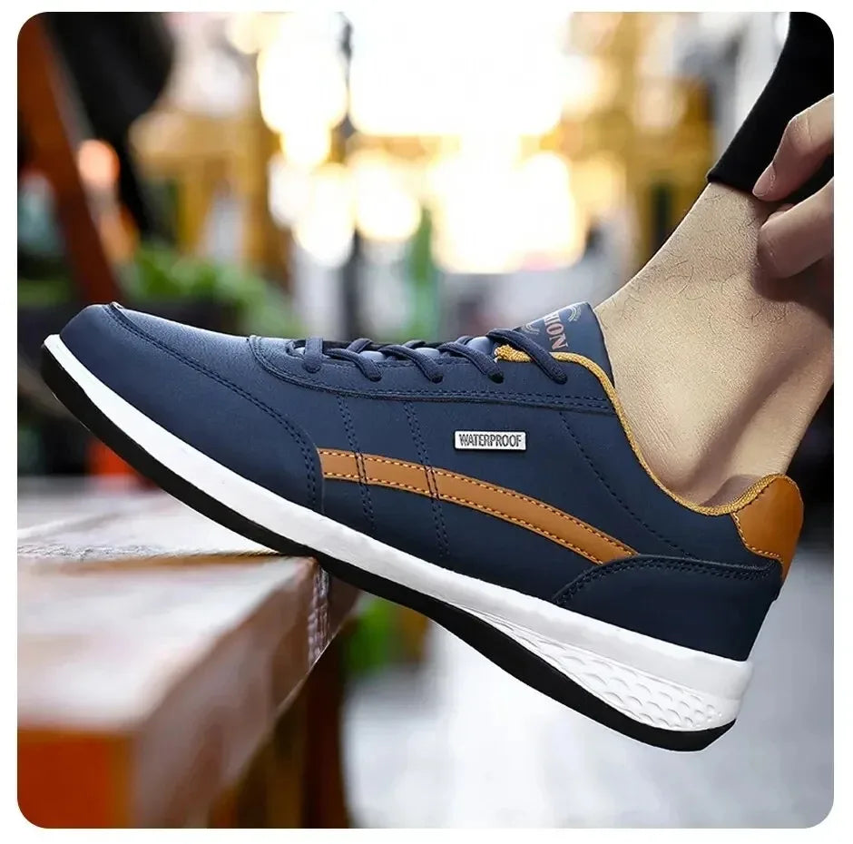 Men's Sneakers Sports Casual Shoes Leather Outdoor Men Walking Shoe Four Seasons Soft Bottom