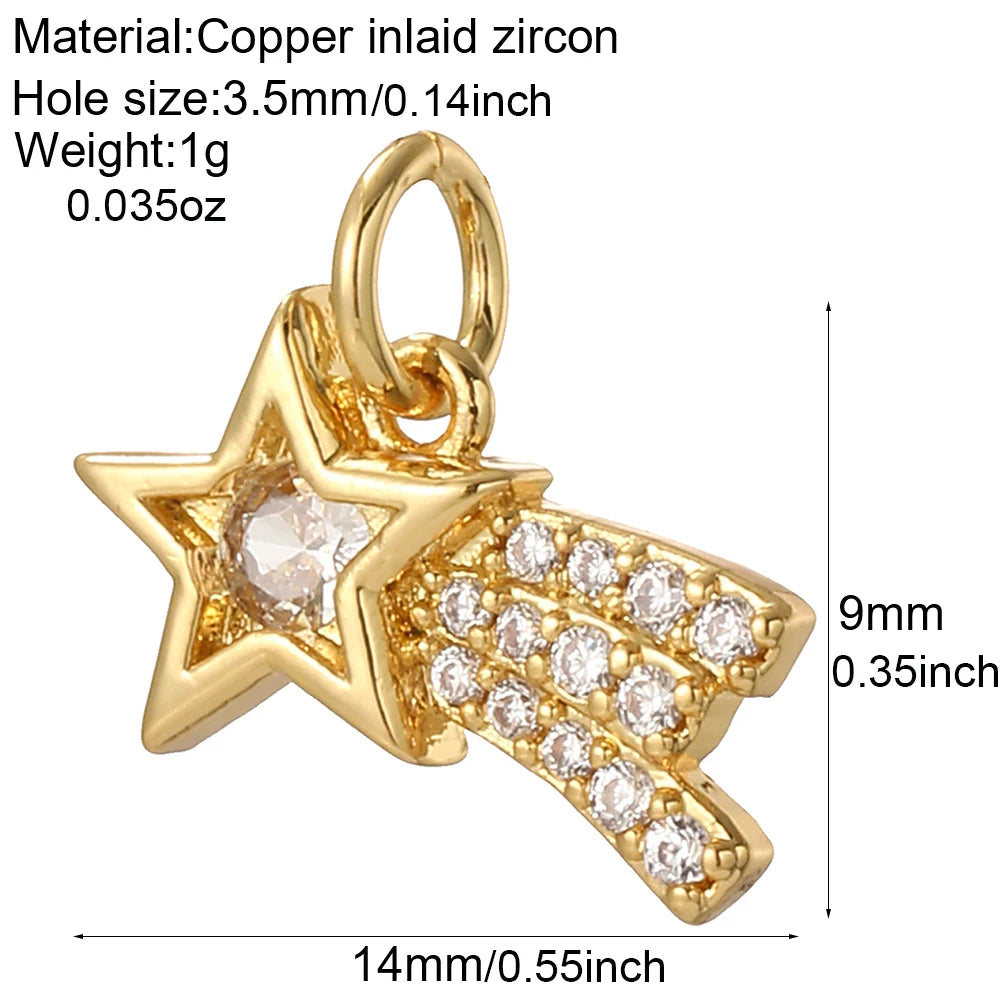 Cute Star Pendant Jewelry Production Supplies Bohemian Earrings Bracelet Necklace Keychain Accessories Resin Charm