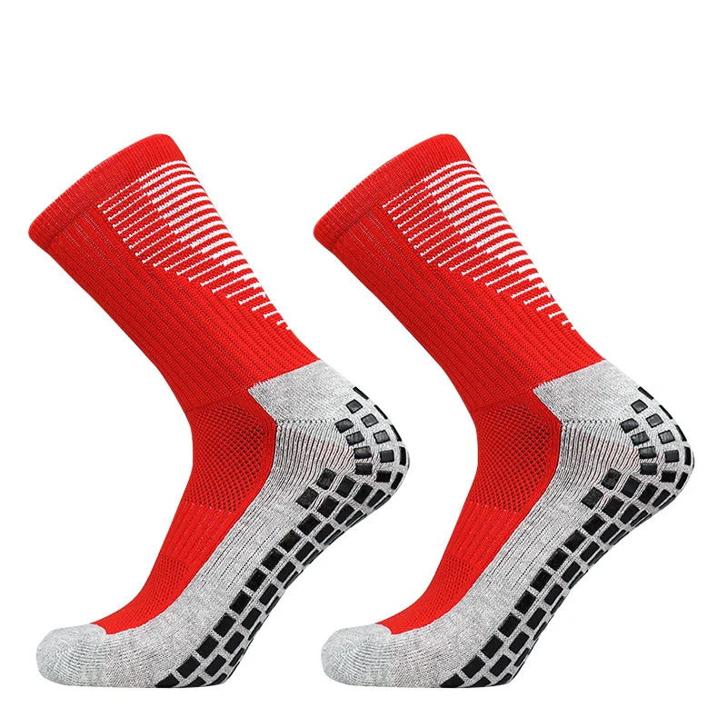 Sports 2025 and New Football Socks Women Men New Socks Non-slip Silicone Bottom Soccer Basketball Grip Socks