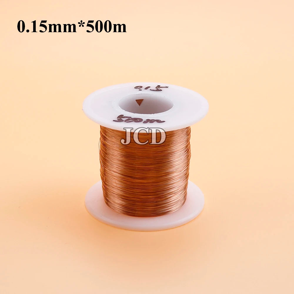 1 roll of copper lacquer wire 0.05mm-0.15mm cable copper wire electromagnetic wire enameled copper winding wire coil copper wire