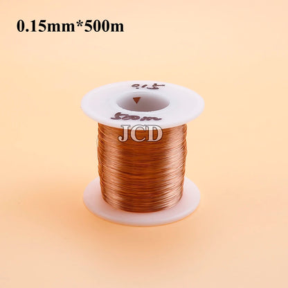 1 roll of copper lacquer wire 0.05mm-0.15mm cable copper wire electromagnetic wire enameled copper winding wire coil copper wire