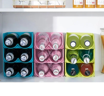 1/3PCS-Kitchen Organizer Refrigerator Rack Shelf Can Beer Wine Bottle Holder Rack Organizer Kitchen Storage Fridge Organizer