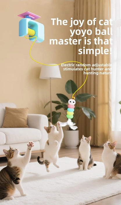 Cat Yo-Yo Electric Smart Door Hanging Toy Cat Toy Self-entertainment and Fun Cat Amusement Artifact
