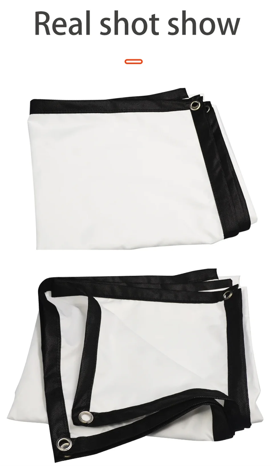 16:9 Portable Projector Screen Simple Projector Curtain 72/84/100/120/150 inch HD Display Screen Home Cinema Theater Movie Home