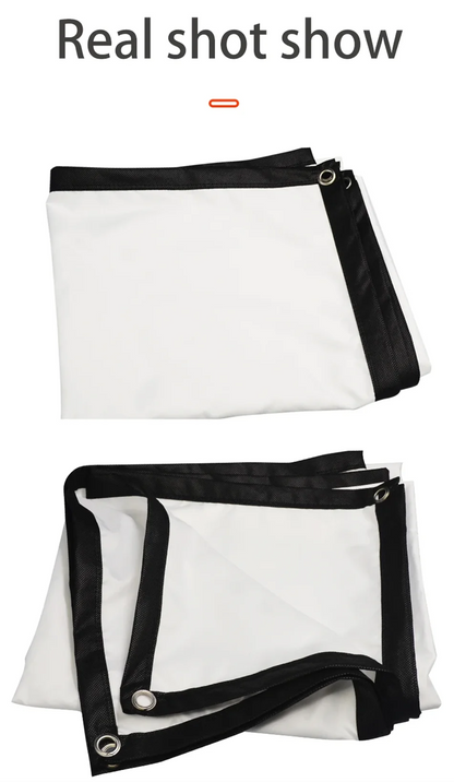 16:9 Portable Projector Screen Simple Projector Curtain 72/84/100/120/150 inch HD Display Screen Home Cinema Theater Movie Home