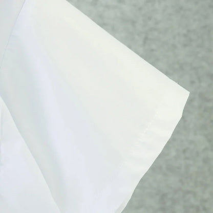 Summer New Baby Boy Shirt Simple Style White Short Sleeved Children'S Clothing Suitable For Heights Of 120-180cm