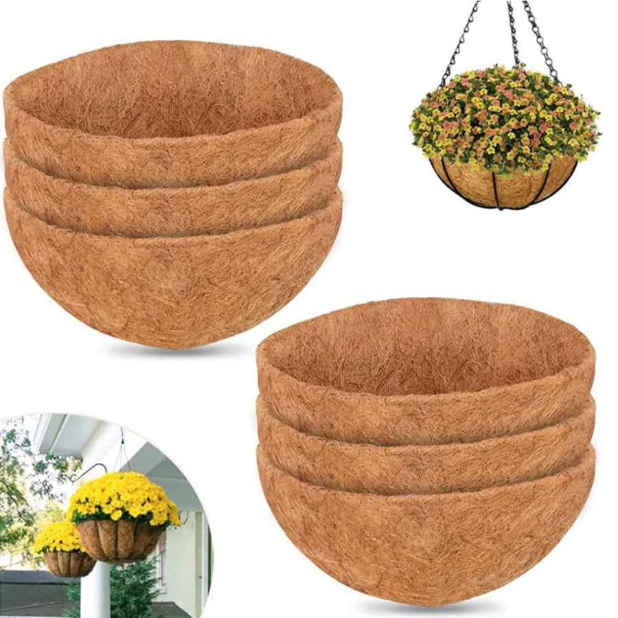 Coconut Palm Basket Cushion Coconut Palm Inner Lining Hanging Basket Hanging Pot Wall Hanging Flower Pot