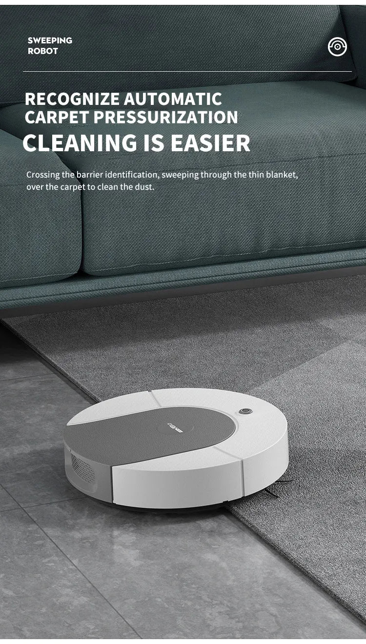 Automatic Mopping Robot Vacuum Cleaner 3-in-1 Smart  Home Wireless Sweeping Wet And Dry Ultra-thin Cleaning Machine