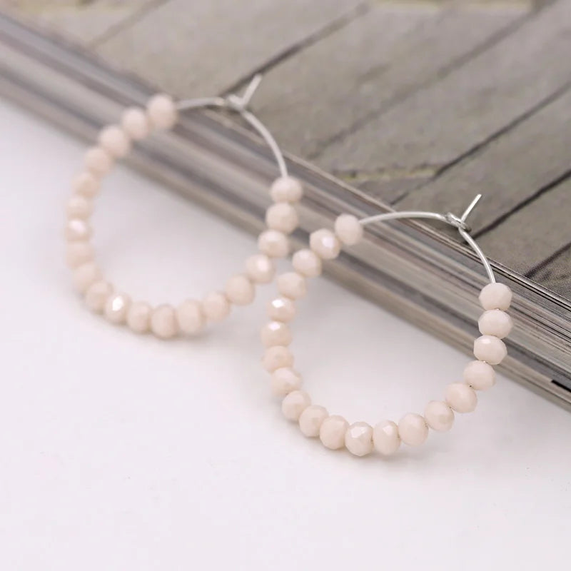 Fashion Women's Earrings Boho Colorful Crystal Beaded Earrings Jewelry Female Girls Gifts Ear Ring Accessories