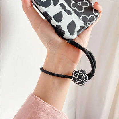 Strap Phone Charms Keys Short Rope Hanging Rope Flowers Phone Strap Phone Hanging Rope Mobile Phone Lanyard Wrist Hand Lanyard