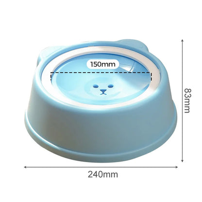 1000ml Anti-splash Dog Drinking Water Bowl Non-Wetting Mouth Floating Pet Bowl for Cats Dogs Puppy Drinking Water Dispenser