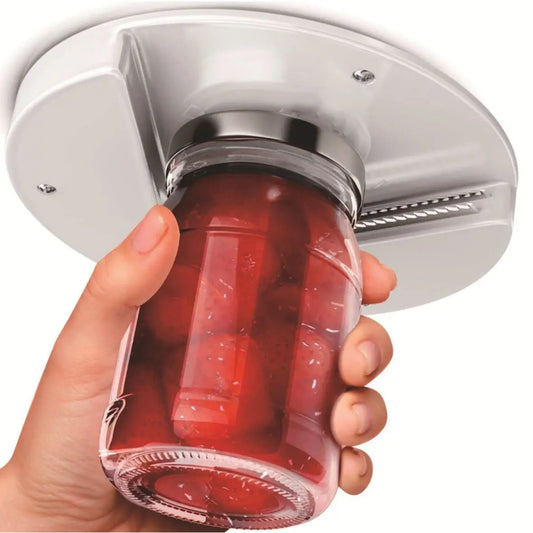 1pc Bottle Opener Multi-Function Under Cabinet Jar Openers Saving Screw Can Opener One Handed Bottle Opener Kitchen Gadget