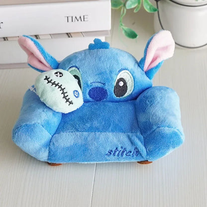 Labubu Doll Mini Sofa with Storage Bag Kawaii 17cm V1 V2 Labubu Transparent Crossbody Bag Cute Plush Doll Accessories Toy Gifts
