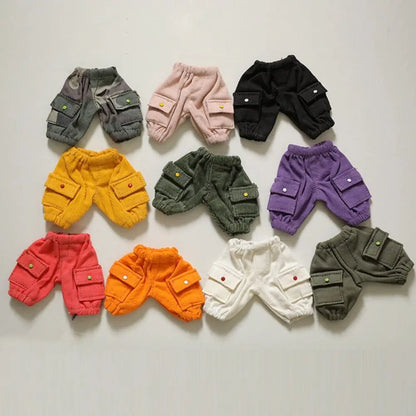 New Fashion Cotton Doll Shorts Multistyles Pocket Pants Casual Wears Accessories for 10cm Cotton Doll