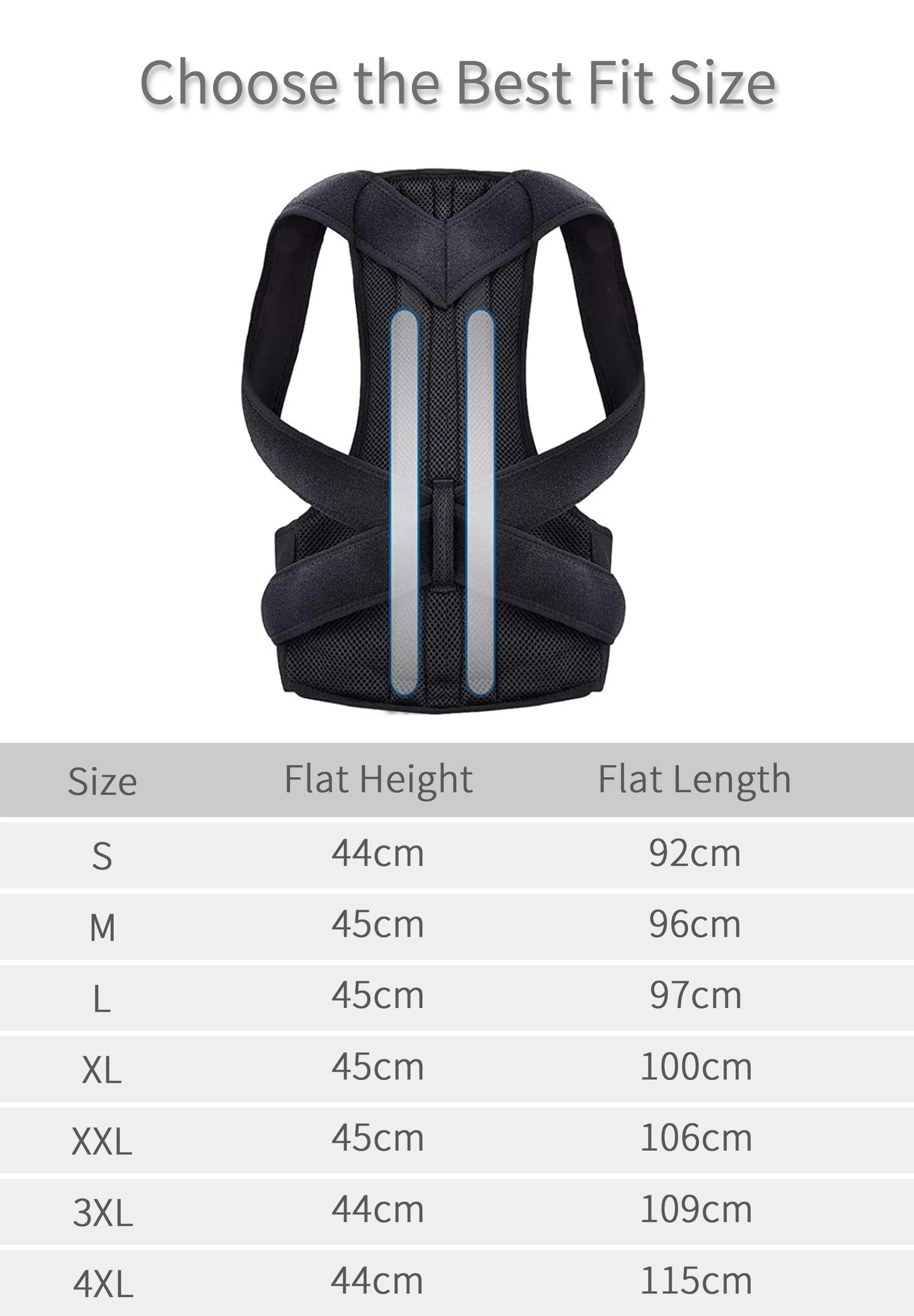 Bokeds Back Brace Posture Corrector Belt Clavicle Lumbar Support Stop Slouching and Hunching Adjustable Back Pai