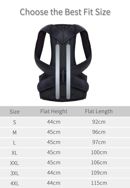 Bokeds Back Brace Posture Corrector Belt Clavicle Lumbar Support Stop Slouching and Hunching Adjustable Back Pai