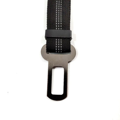 Reflective Dog Seat Belt - Adjustable and Durable Nylon Harness with Bungee Fabric Belt for Safe and Secure Car Travel