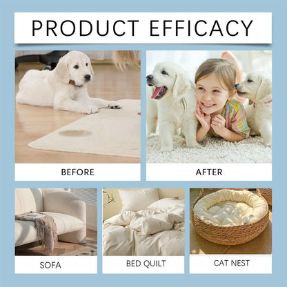 Long Lasting Pet Odor Eliminator Spray Destroys Urine Odors for Cats Dogs Scent Retention Formula Freshens Litter Boxes Beds