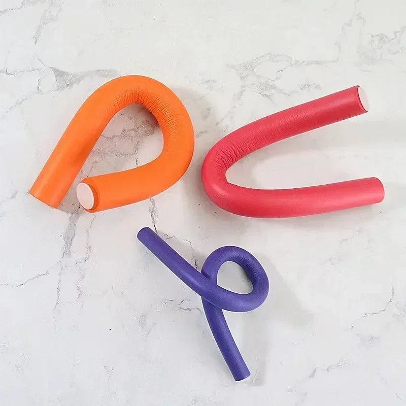 20pcs Flexible Hair Curling Rod Hair Curler Makers Soft Foam Bendy Twist Curls Flexi Rollers Styling Tools Hair Roller
