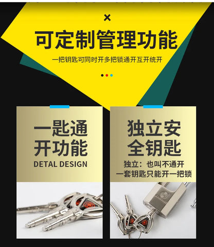 Strong Padlock with Key Outdoor Door Locks Classical Solid Dormitory Lock Anti-theft Warehouse Barn Big Cabinet Rustproof Locks