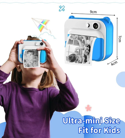 Children's Camera With Print Kids Instant Print Camera Digital Photo Camera Girl's Child Camera Video Boy's Birthday Gift