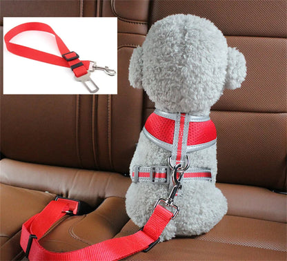 1pc Pet Cat Dog Car Seat Belt Suitable for Universal Safety Buckle Adjustable Safety Rope Dog Car Seat Belts Dog Accessoires