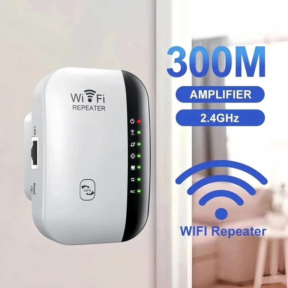 300Mbps Wireless WIFI Repeater 2.4G Wifi Range Extender Wi-Fi Signal Booster Amplifier 802.11N Network Card Adapter Easy Setting