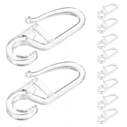 50pcs Plastic Bed Curtain Hooks Universal Sliding Hooks For Bedroom Bathroom Decorative Accessories With Flexible Roller