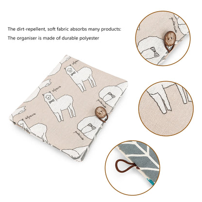 Travel Diaper Bag Diaper Compartment Diaper Organizers Diaper Holder Portable Button Diaper Container Polyester Cotton Baby Stor