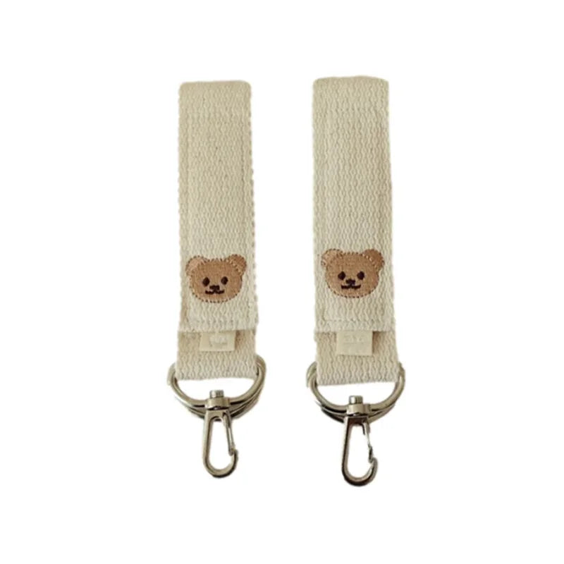 2Pcs Bear Baby Stroller Hooks Multifunction Hook for Baby Carriage Pram Baby Stroller Accessories
